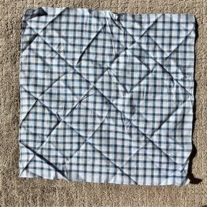 Pocket Square, Blue and White Gingham